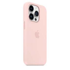 APPLE CAPA IPHONE 14 PRO SILICONE CASE WITH MAGSAFE - CHALK PINK