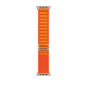 APPLE BRACELET ORANGE ALPINE LOOP - SMALL 49MM