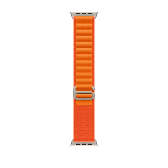 APPLE BRACELET ORANGE ALPINE LOOP - SMALL 49MM