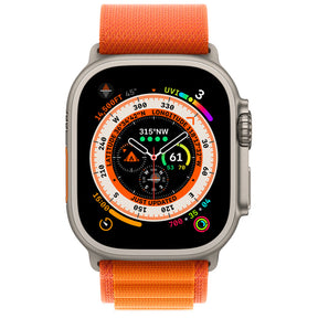 APPLE WATCH ULTRA GPS+CELLULAR 49MM TITANIUM CASE WITH ORANGE ALPINE LOOP LARGE