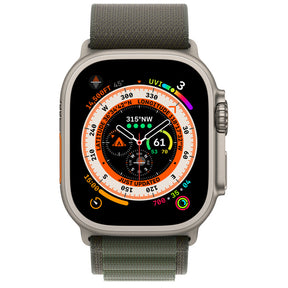 APPLE WATCH ULTRA GPS+CELLULAR 49MM TITANIUM CASE WITH GREEN ALPINE LOOP LARGE