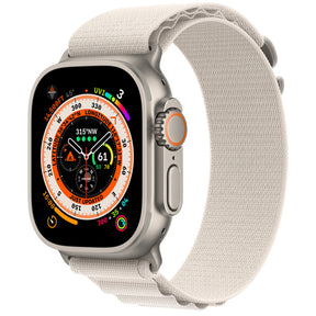 APPLE WATCH ULTRA GPS+CELLULAR 49MM TITANIUM CASE WITH STARLIGHT ALPINE LOOP LAR