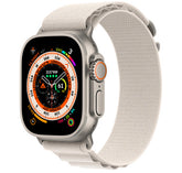APPLE WATCH ULTRA GPS+CELLULAR 49MM TITANIUM CASE WITH STARLIGHT ALPINE LOOP MED
