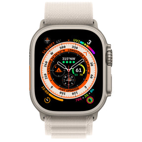 APPLE WATCH ULTRA GPS+CELLULAR 49MM TITANIUM CASE WITH STARLIGHT ALPINE LOOP LAR