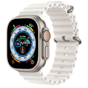 APPLE WATCH ULTRA GPS+CELLULAR 49mm TITANIUM CASE WITH WHITE OCEAN BAND