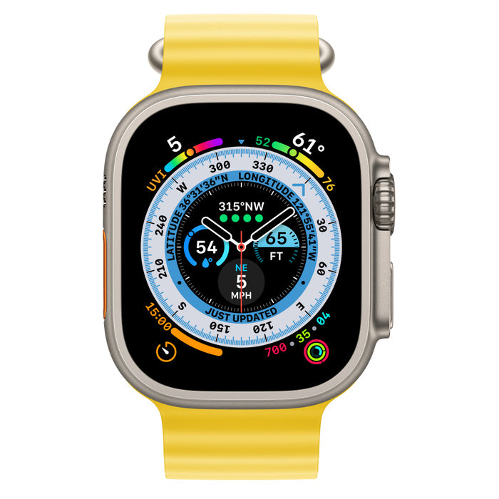 APPLE WATCH ULTRA GPS+CELLULAR 49MM TITANIUM CASE WITH YELLOW OCEAN BAND