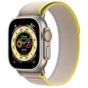 APPLE WATCH ULTRA GPS+CELLULAR 49MM TITANIUM CASE WITH YELLOW/BEIGE TRAIL LOOP S