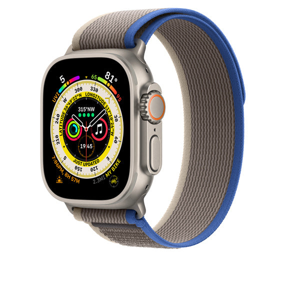 APPLE BRACELET BLUE/GRAY TRAIL LOOP - S/M 49MM