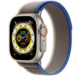 APPLE WATCH ULTRA GPS+CELLULAR 49MM TITANIUM CASE WITH BLUE/GRAY TRAIL LOOP M/L