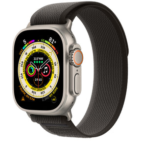 APPLE WATCH ULTRA GPS+CELLULAR 49MM TITANIUM CASE WITH BLACK/GRAY TRAIL LOOP S/M
