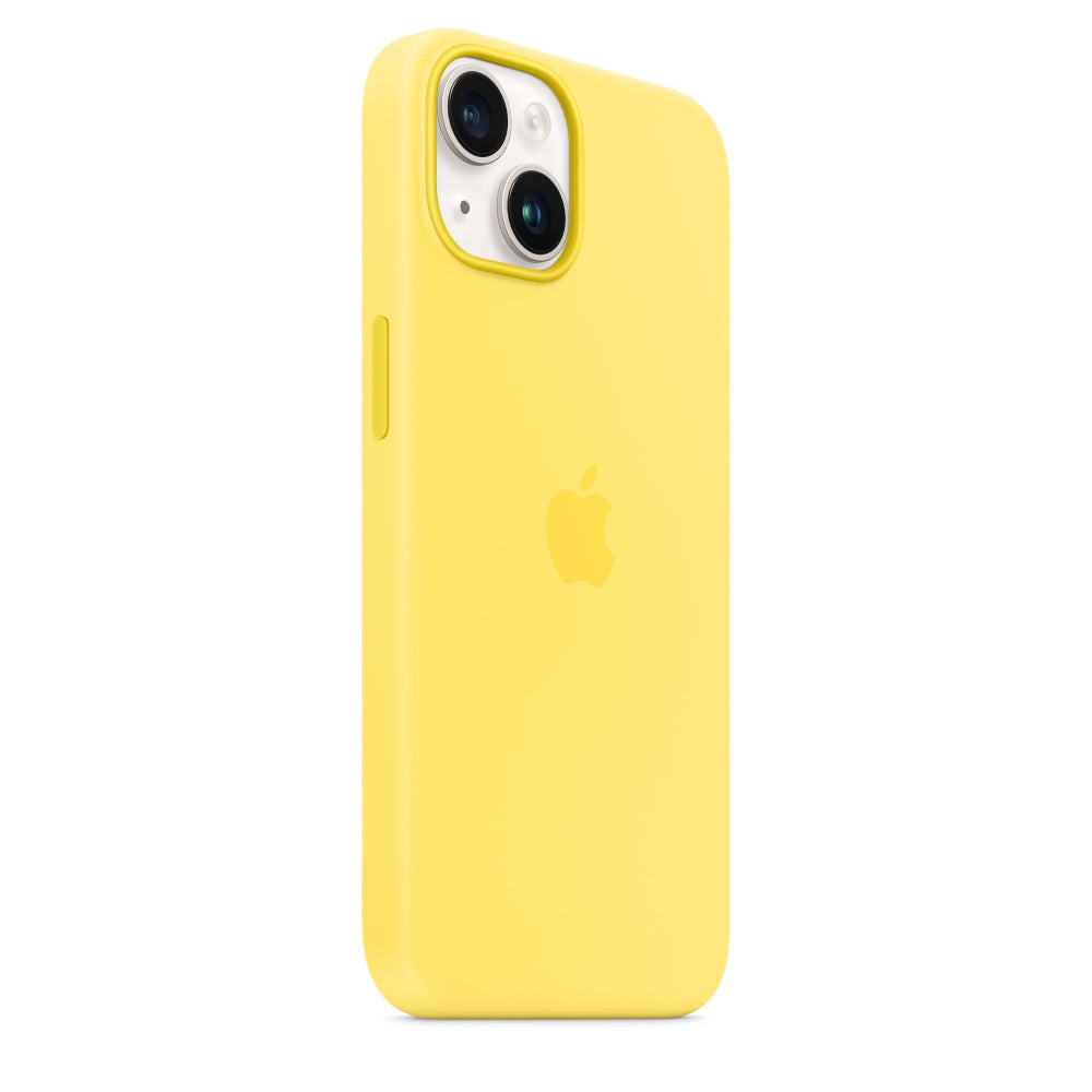 Silicone Case with MagSafe for iPhone 14 - Canary Yellow