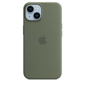 Silicone Case with MagSafe for iPhone 14 - Olive