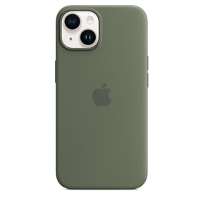 Silicone Case with MagSafe for iPhone 14 - Olive