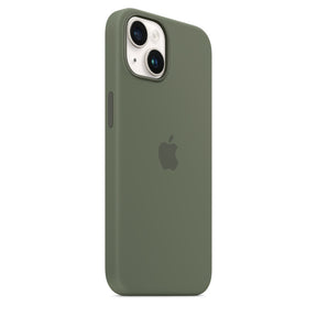 Silicone Case with MagSafe for iPhone 14 - Olive