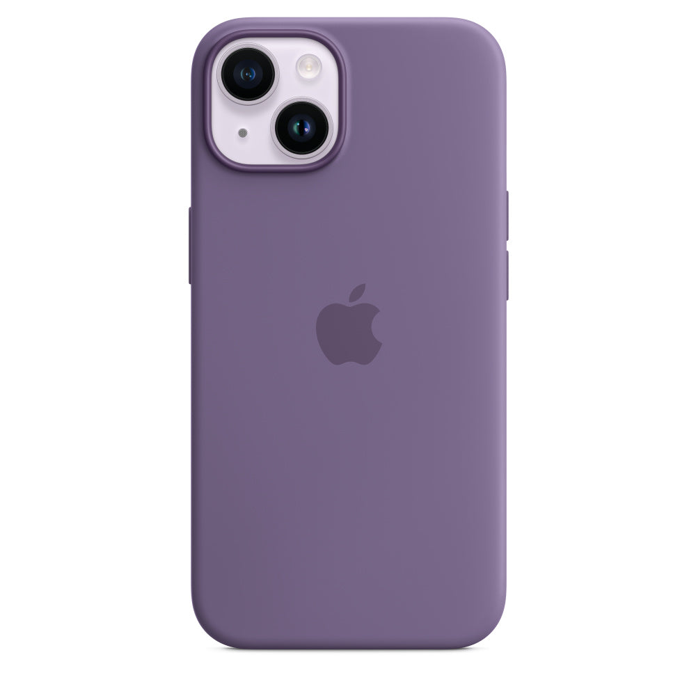 Silicone Case with MagSafe for iPhone 14 - Purple Iris