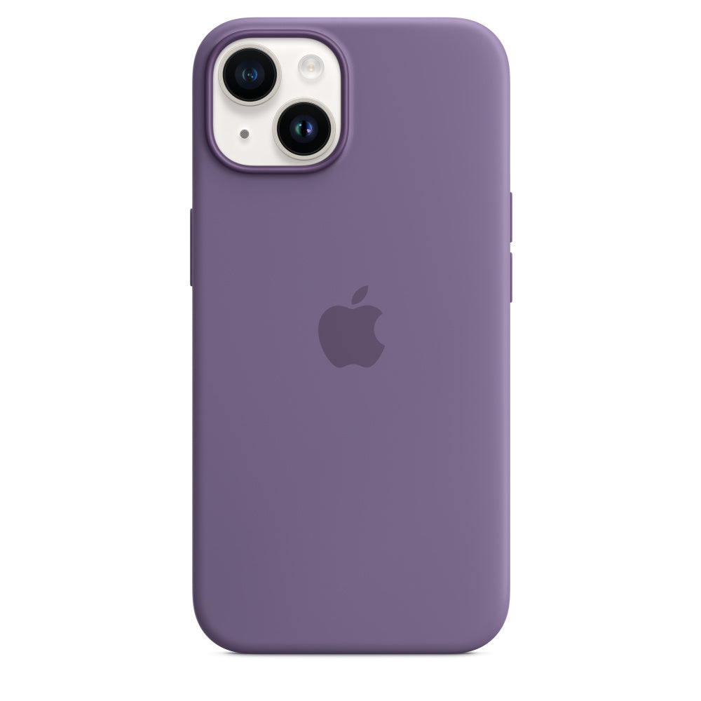 Capa em silicone com MagSafe para iPhone 14 - Iris púrpura