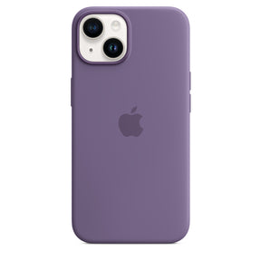 Capa em silicone com MagSafe para iPhone 14 - Iris púrpura