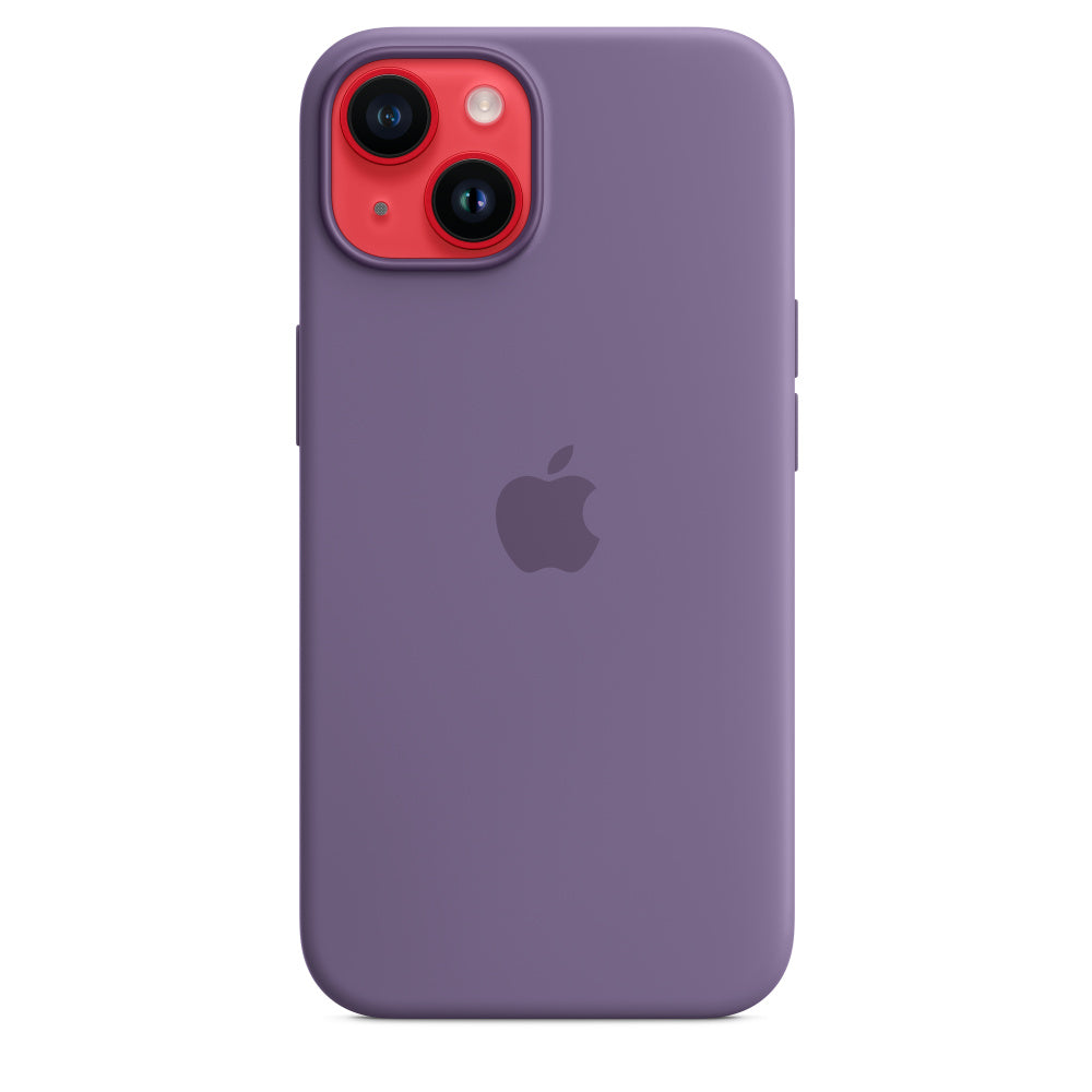 Capa em silicone com MagSafe para iPhone 14 - Iris púrpura