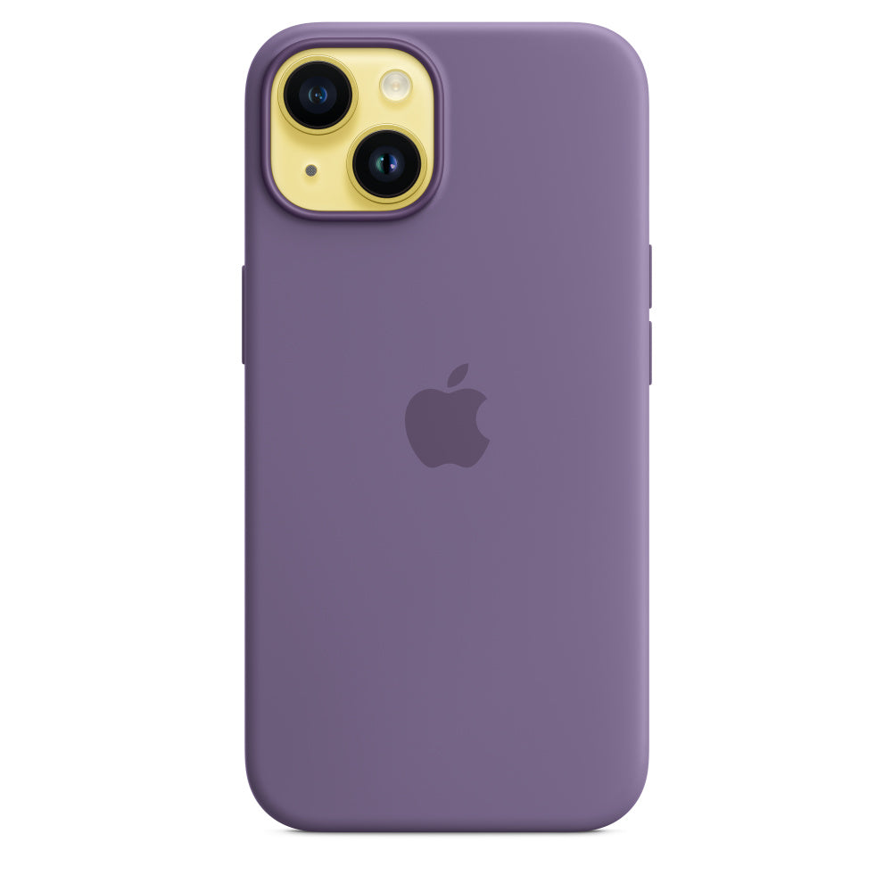 Silicone Case with MagSafe for iPhone 14 - Purple Iris