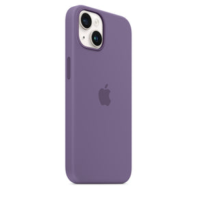 Capa em silicone com MagSafe para iPhone 14 - Iris púrpura