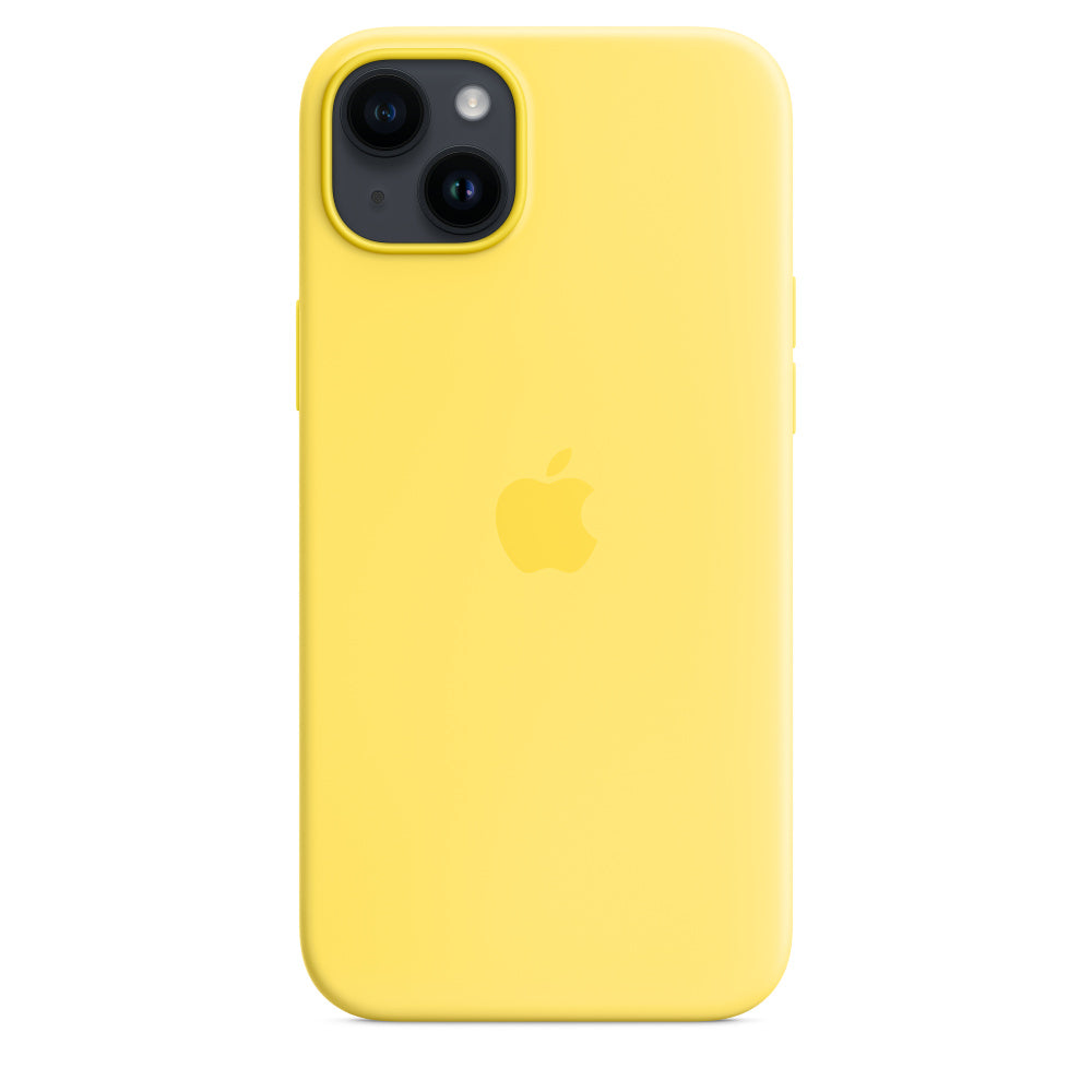 Funda de silicona con MagSafe para iPhone 14 Plus - Amarillo canario