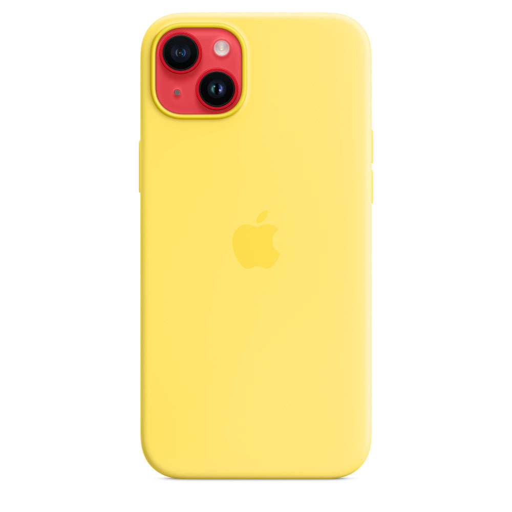 Capa em silicone com MagSafe para iPhone 14 Plus - Amarelo canário