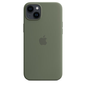 Silicone Case with MagSafe for iPhone 14 Plus - Olive