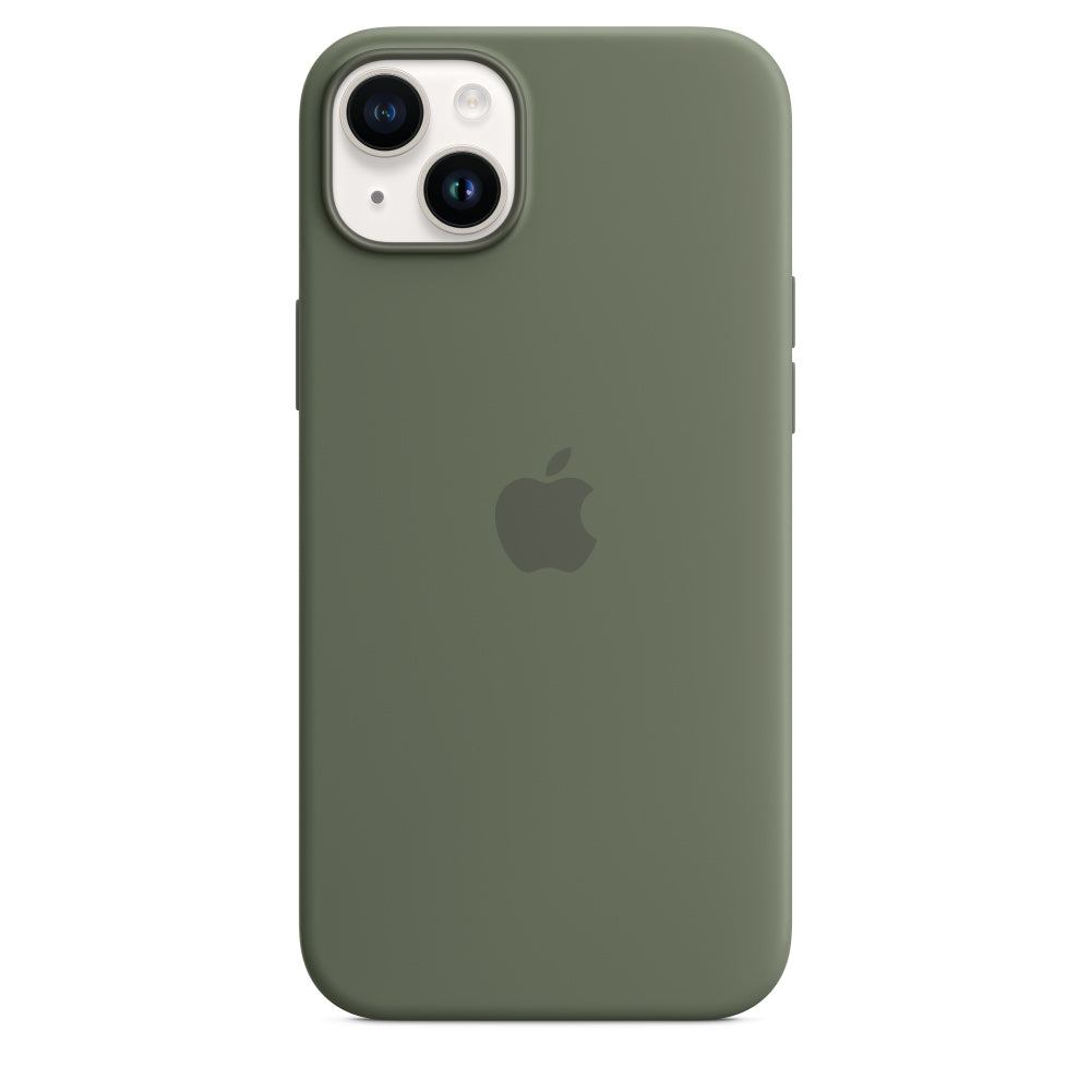 Silicone Case with MagSafe for iPhone 14 Plus - Olive