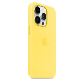 Capa em silicone com MagSafe para iPhone 14 Pro - Amarelo canário