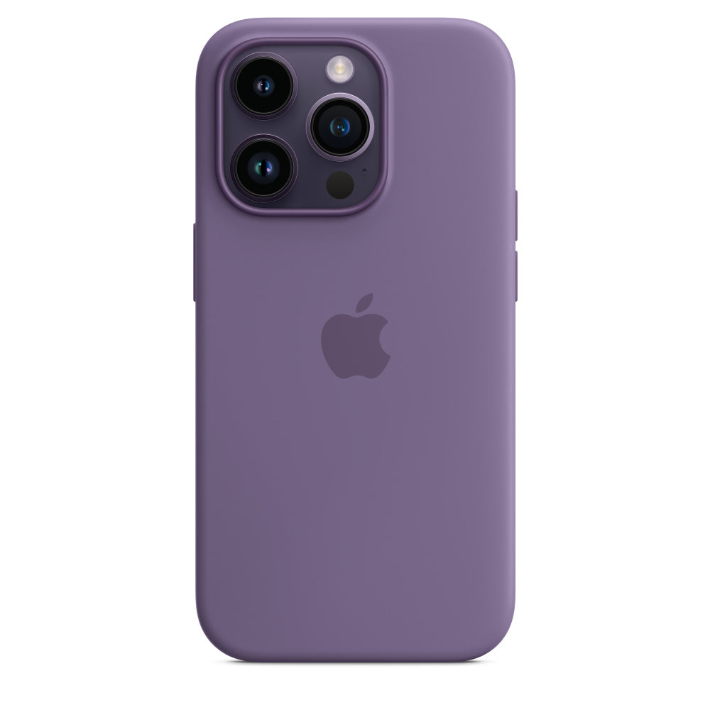 Capa em silicone com MagSafe para iPhone 14 Pro - Iris púrpura