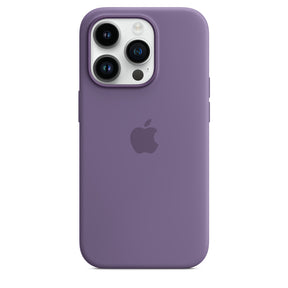 Capa em silicone com MagSafe para iPhone 14 Pro - Iris púrpura