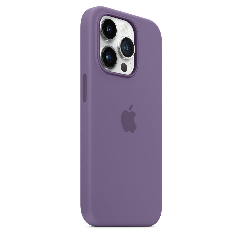 Capa em silicone com MagSafe para iPhone 14 Pro - Iris púrpura