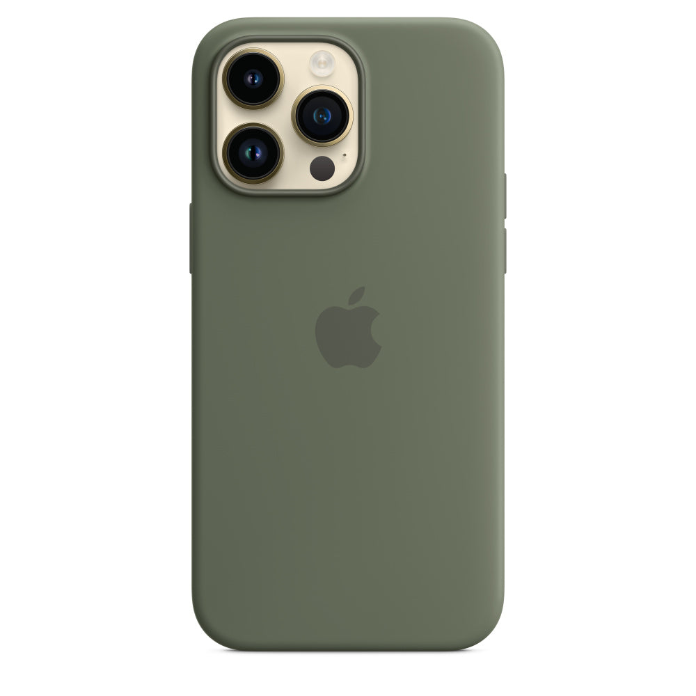 Funda de silicona con MagSafe para iPhone 14 Pro Max - Oliva