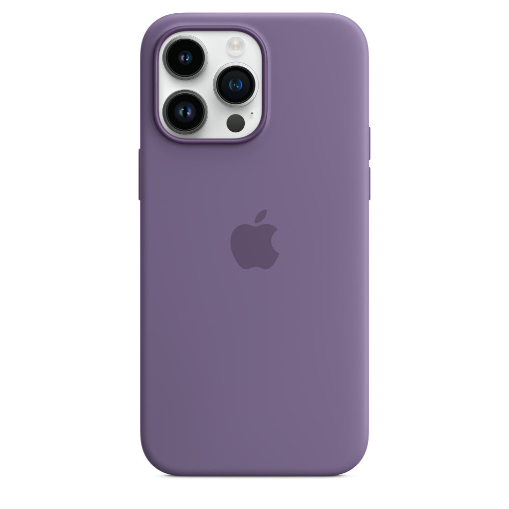 Capa em silicone com MagSafe para iPhone 14 Pro Max - Iris púrpura