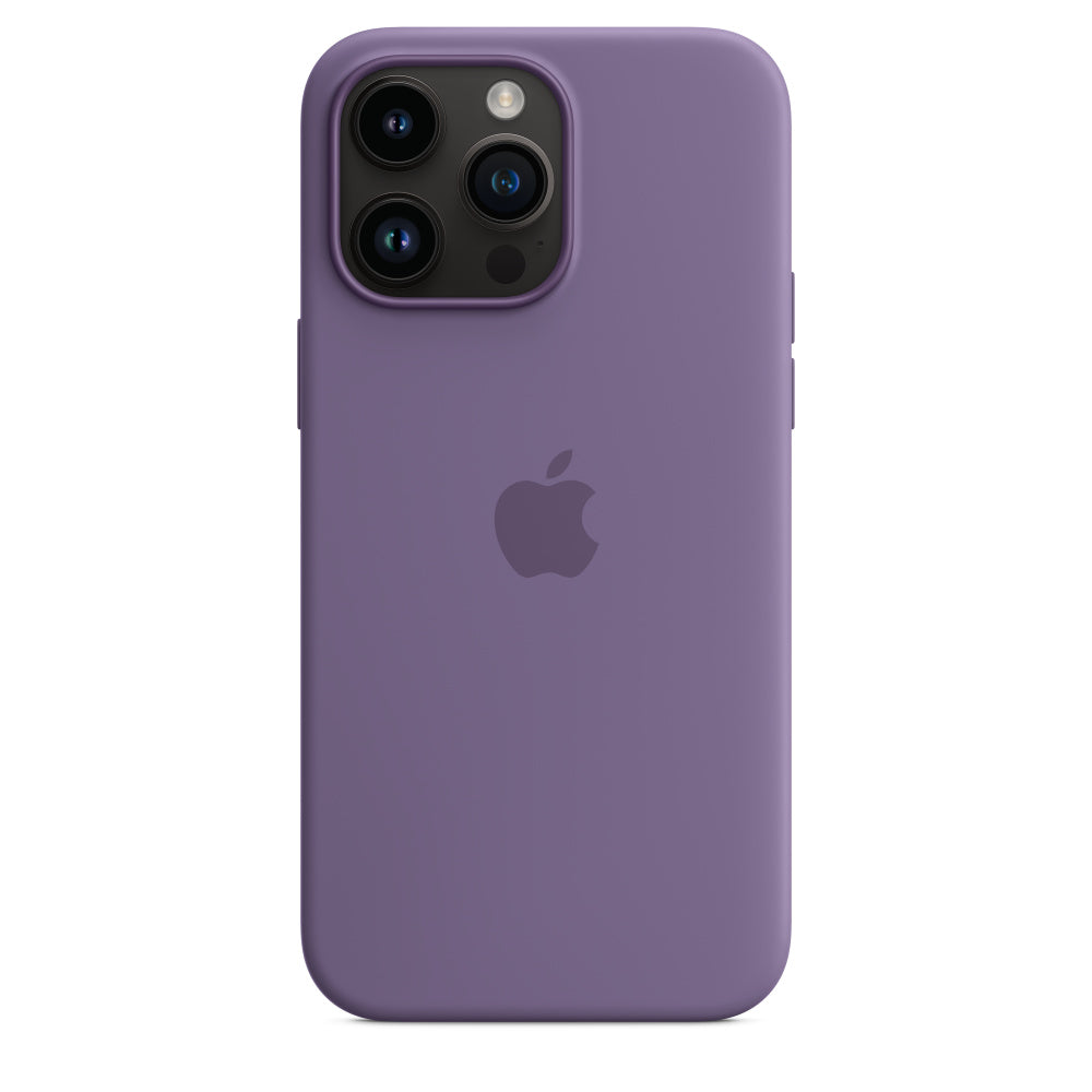 Capa em silicone com MagSafe para iPhone 14 Pro Max - Iris púrpura