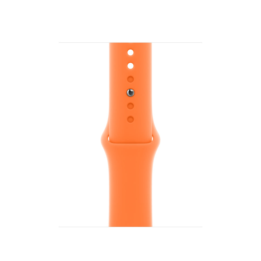 Bracelete desportiva laranja‑vivo de 41 mm