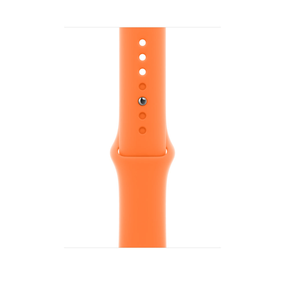 Bracelete desportiva laranja‑vivo de 45 mm
