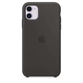 APPLE CAPA IPHONE 11 SILICONE CASE - BLACK 6.1