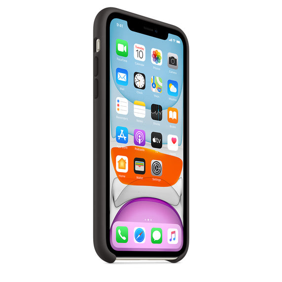 APPLE CAPA IPHONE 11 SILICONE CASE - BLACK 6.1