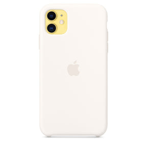 APPLE COVER IPHONE 11 6.1 SILICONE CASE - SOFT WHITE