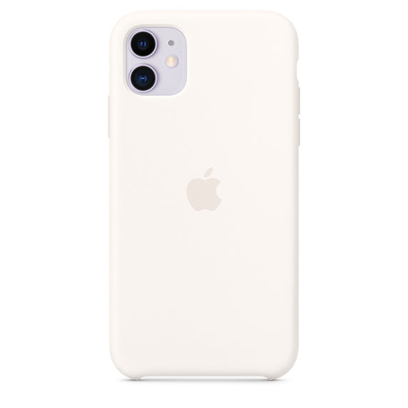 APPLE COVER IPHONE 11 6.1 SILICONE CASE - SOFT WHITE