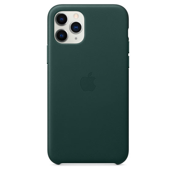 APPLE CAPA IPHONE 11 PRO 5.8 LEATHER CASE - FOREST GREEN