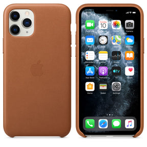 APPLE CAPA IPHONE 11 PRO 5.8 LEATHER CASE - SADDLE BROWN