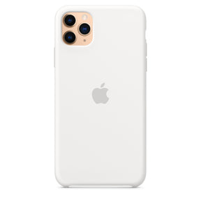 APPLE CAPA IPHONE 11 PRO 6.5 MAX SILICONE CASE - WHITE