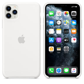 FUNDA APPLE CAPA IPHONE 11 PRO 6.5 MAX SILICONA - BLANCO