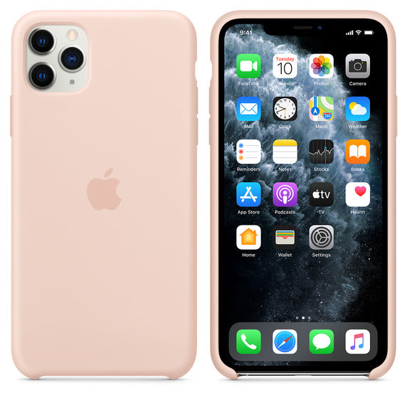 APPLE CAPA IPHONE 11 PRO 6.5 MAX SILICONE CASE - PINK SAND