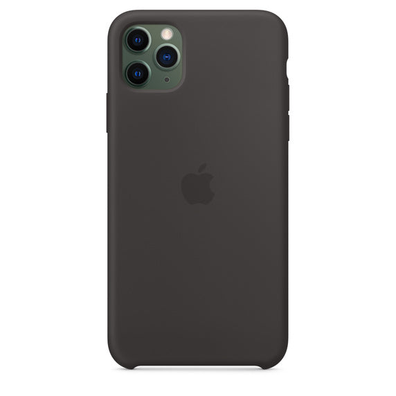 APPLE CAPA IPHONE 11 PRO 6.5 MAX SILICONE CASE - BLACK