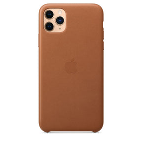 APPLE CAPA IPHONE 11 PRO 6.5 MAX LEATHER CASE - SADDLE BROWN