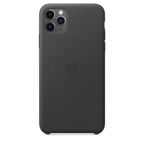 APPLE CAPA IPHONE 11 PRO 6.5 MAX LEATHER CASE - BLACK