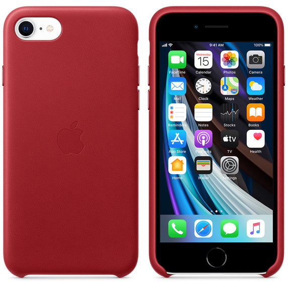 APPLE IPHONE SE LEATHER CASE (PRODUCT) RED